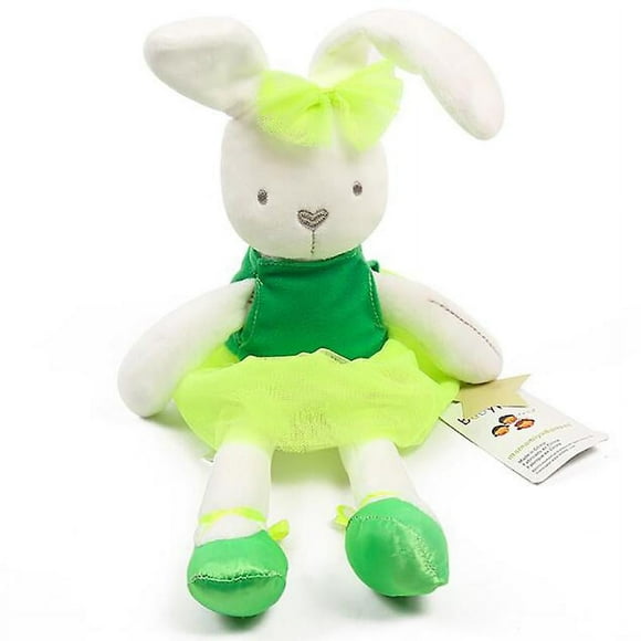 Ballerina Rabbit Stuffed Animal Adorable Soft Stuffed Toys Bunny Doll Girls Gift On Birthday Christmas Festivals GREEN 42X8X7cm 1PCS