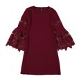 thumbnail image 1 of Alfani Robe Ligne A à Manches en Dentelle pour Femmes, Violet, 2, 1 of 1