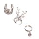 thumbnail image 3 of 3 Piezas Anillos de Navidad Regalo de Navidad Moda Gótico Conjunto de Joyas de Navidad Anillos Temáticos de Navidad para Mujeres Adolescentes, 3 of 8