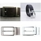 thumbnail image 1 of hebilla de cinturón de aleación de hombre sola clavija rectángulo 2 uds gris + plata Hugo Hebilla de cinturón reversible para hombre, 1 of 10