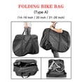 thumbnail image 4 of Tignapoo Portable Lightweight Foldable Bike Bag for 21-26 Inch Mountain & Road Bikes, Shoulder Strap & Storage Pouch Included, 600D+210D Oxford Cloth, Type A, 98x40x80cm, 4 of 5