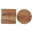thumbnail image 5 of Raindrops Cup Cushions Wooden Coasters Wood Color 2Pcs 3.93X3.93X0.39in, 5 of 8