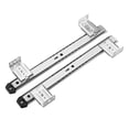 thumbnail image 3 of Bunblic Clavier Coulissant sous Bureau en Acier Robuste Matériel de Meuble avec Support Réglable en Hauteur Rails de 14 Pouces Ensemble 35mm Argent 5 Hauteurs, 3 of 8