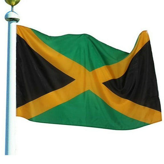 Masteelf Jamaican Flag Large 90 x 150 cm Made of Durable Polyester Ideal for Festivals and Patriotic Decorations