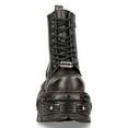 thumbnail image 4 of NEW ROCK BOOTS TANK083-C1 Real Leather Combat Black Platform Biker Military Shoe 46, 4 of 6