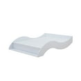 thumbnail image 4 of Denhour DH BASIC Contemporary White Curved Low-profile Platform Bed by  Queen, 4 of 4