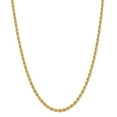 thumbnail image 1 of Solid 14k Yellow Gold 4mm Rope Chain Necklace - with Secure Lobster Lock Clasp 24", 1 of 6