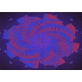 thumbnail image 1 of Ahgly Company Machine Washable Indoor Rectangle Transitional Purple Amethyst Purple Area Rugs, 8' x 10', 1 of 7
