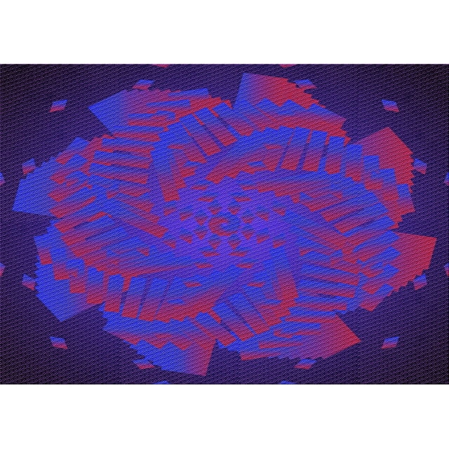 Ahgly Company Machine Washable Indoor Rectangle Transitional Purple Amethyst Purple Area Rugs, 2' x 5'