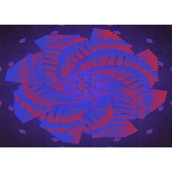 Ahgly Company Machine Washable Indoor Rectangle Transitional Purple Amethyst Purple Area Rugs, 8' x 10'