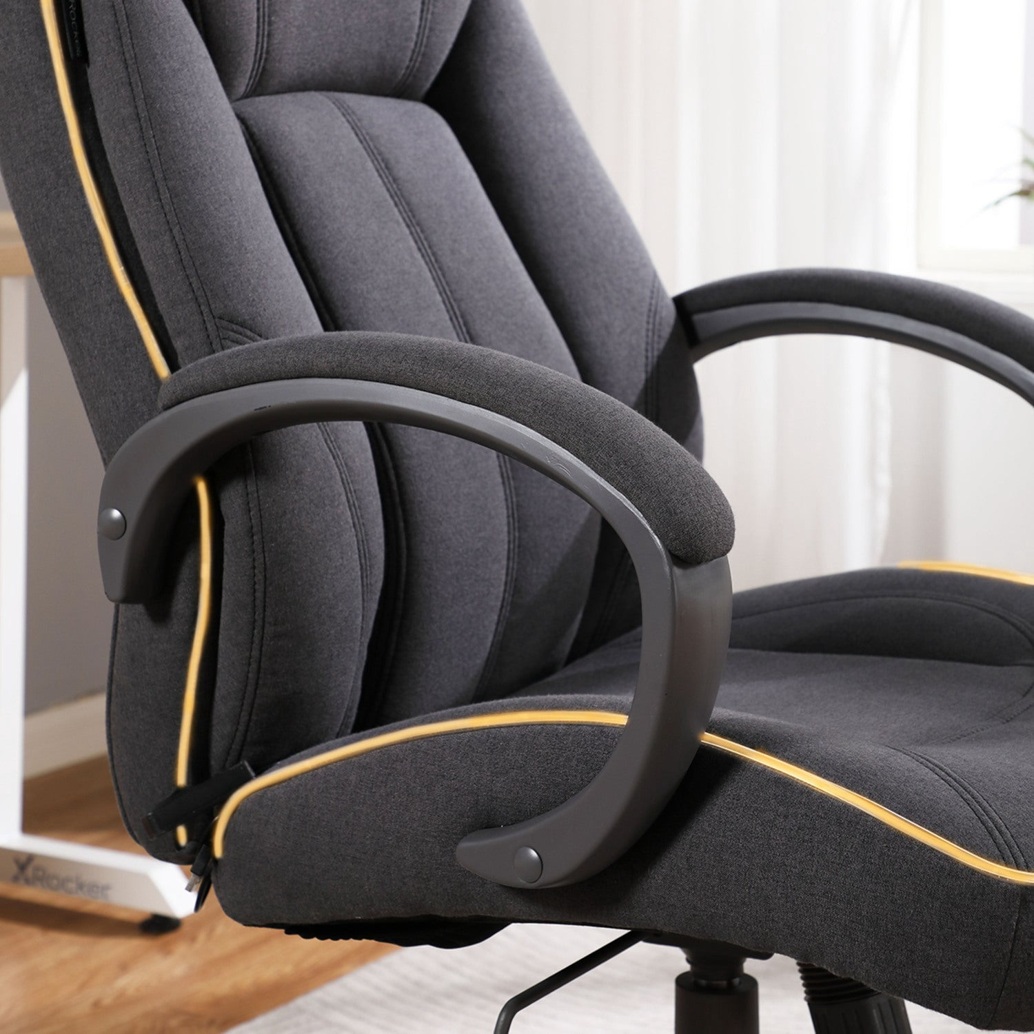 X Rocker Lucent PC Gaming Chair with LED Lighting, Grey