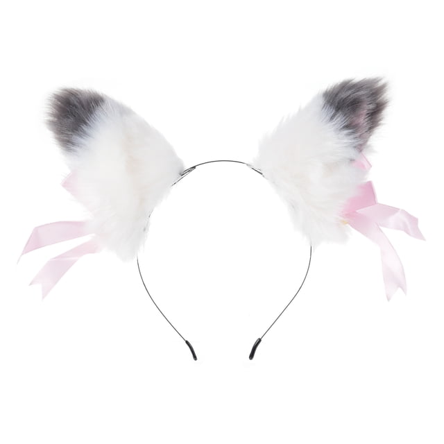 Accesorio para el cabello con pinza para el pelo con orejas de zorro de peluche