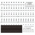 thumbnail image 1 of Adhesivos de teclado HUOGUO Transparentes 37/49/54/61/88 Teclas, 1 of 5