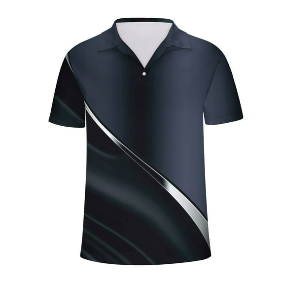 UVEASISHA Men's Big and Tall Golf Shirts,Mens Short Sleeve Polos Shirts Moisture Wicking Relaxed Fit Tennis T-Shirt Casual Athletic Golf Tee Quick Dry 2025,Silver XXL