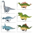 thumbnail image 2 of Juguete de dinosaurios Nehlobo 6 uds Pamolo colección de coches extraíbles para niños, 2 of 8