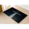 thumbnail image 5 of Black Rugs, Man Cave Rug, Modern Rugs, Customs Rug, Claymore Rugs, Modern Rug, Cool Rug, Easy to Clean Rugs, Sword Rugs, Kitchen Rug, 2'x3' - 60x90 cm, 5 of 8