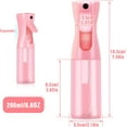 thumbnail image 4 of Spray bottles, Spray Water Bottle Fine Mist Refillable, Continuous Spray Bottle for Hair, Skin Care, Planting, Showering Pets, Travel, Cleaning & Home (Pink), 4 of 7