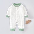 thumbnail image 3 of zyoiszvq Cotton Fall Onesies for Baby - Long Sleeve Graphic Lounge Rompers,3M-2T, Green, 3 of 7
