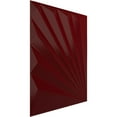 thumbnail image 2 of Ekena Millwork 19 5/8"W x 19 5/8"H Aire EnduraWall Decorative 3D Wall Panel, Gloss Merlot (Covers 2.67 Sq. Ft.), 2 of 6