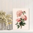 thumbnail image 2 of UXIEQU Pink Peony Floral Canvas Wall Print 15.75x11.81 Inches, 2 of 8