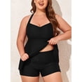 thumbnail image 3 of Summer Mae Plus Size Tankini Women 2 Pieces Swimsuits with Shorts Flowy Bathing Suits, 3 of 7