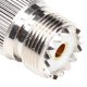 thumbnail image 2 of Adaptador coaxial coaxial RF de 2 piezas / 4 piezas UHF hembra a hembra SO-239 SO239 Reemplazo del adaptador de conector Yuarrent TX1021-01, 2 of 2