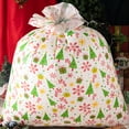 thumbnail image 2 of Joyfy 2 Packs Jumbo Christmas Bags with Gift Tags Jumbo/Giant Bike Size 60"x 72" Snowflakes & Jingle Bells Christmas Prints, Heavy Duty Large Gifts Bags, Party Favors Bags, 2 of 11