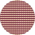 thumbnail image 1 of Ahgly Company Machine Washable Indoor Round Transitional Pastel Orange Area Rugs, 3' Round, 1 of 7