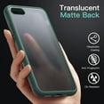 thumbnail image 4 of JETech Matte Case for iPhone SE 3/2 (2022/2020), iPhone 8/7, 4.7-Inch, Shockproof Military Grade Drop Protection, Frosted Translucent Back Phone Cover, Anti-Fingerprint (Dark Green), 4 of 6