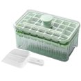 thumbnail image 3 of Bandeja para Cubitos Hielo Con Tapa Y Contenedor 56 Piezas Molde Congelador () Verde, 3 of 4