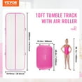 thumbnail image 2 of VEVOR Gymnastics Air Mat, 2 PCS Tumbling Mat, Tumble Track with Electric Pump, Air Roller Barrel Gymnastics Equipment, 2 of 9