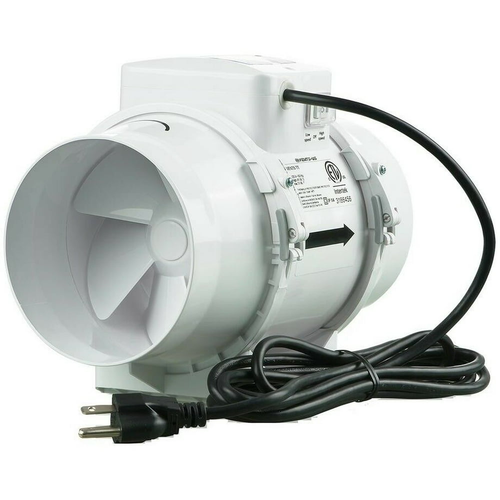 VENTS In Line Duct Fan Ventilation Quiet Vent 225 CFM Power 6 Inch Mixed Flow