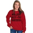 thumbnail image 3 of Major Key Success Motivational Sweatshirt for Men or Women Brisco Brands 4X, 3 of 6