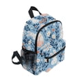 thumbnail image 2 of FORMRS School Backpack with Front Zippered Pocket 12" Student Travel Daypack, Floral Easter Rabbits, 2 of 6