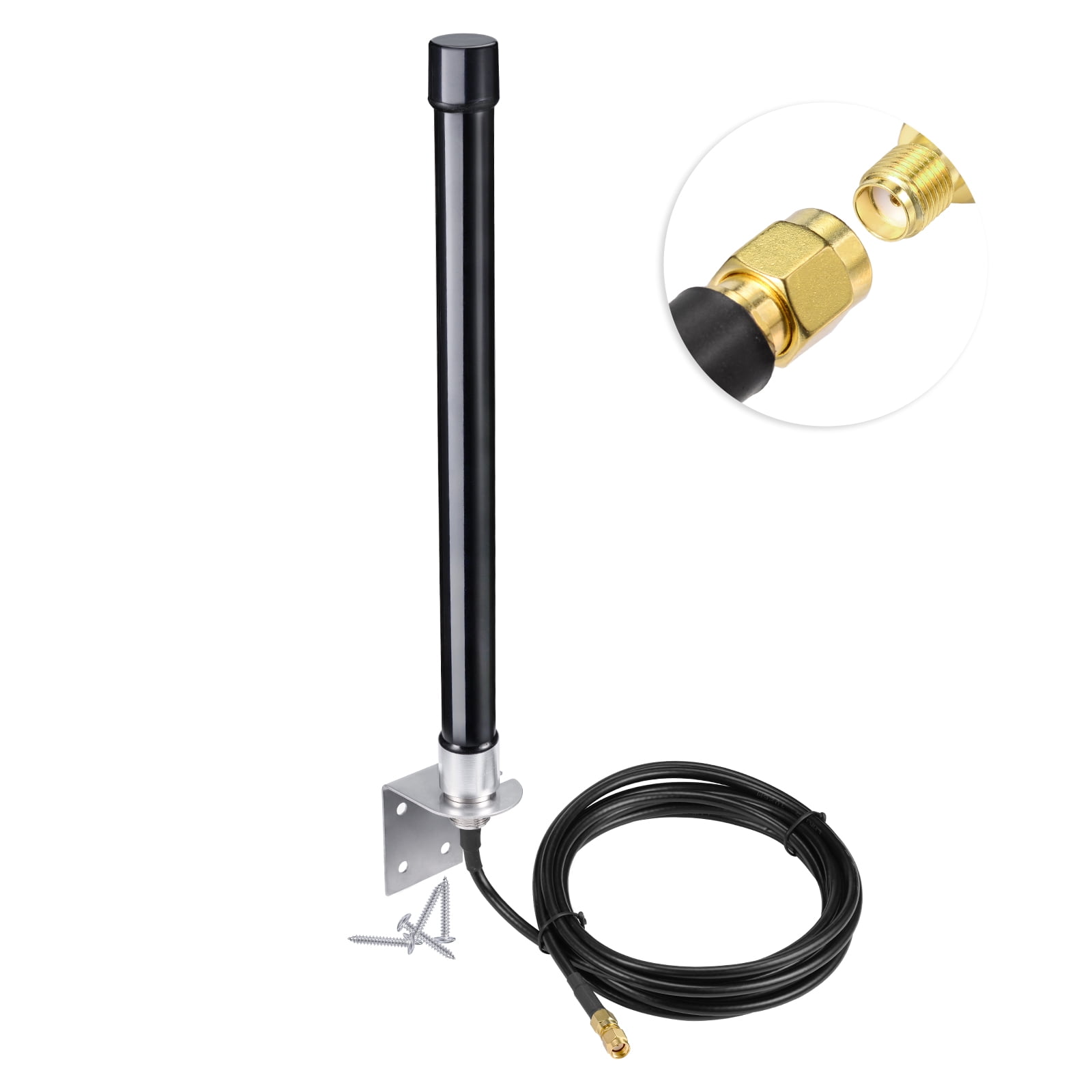 Eightwood Long Range 4G LTE Antenna Cellular Trail Camera Wall Mount Compatible with Spypoint Link Micro Covert Spartan Stealth Tactacam Muddy Wildlife Hunting Game Cam Outdoor Mobile Security Camera