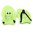 thumbnail image 1 of Yuarrent 1 par de palas de mano para adultos y niños con correa ajustable, entrenador de paleta de natación, entrenamiento, deportes Type2 NO2, 1 of 6