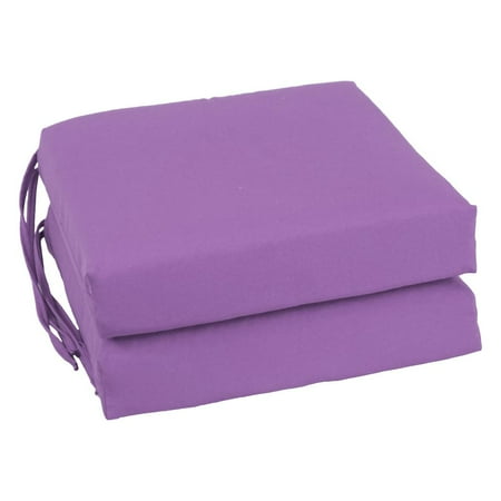 

Blazing Needles Indoor 16 x 16 Twill Chair Cushion Grape