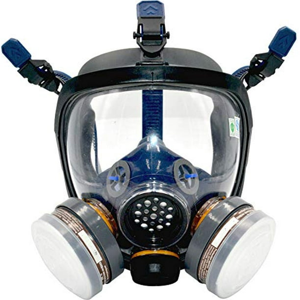 Uopasd Organic Vapor Respirator Full Face Gas Mask With Activated Carbon Air Filter Com - Diy Activated Charcoal Air Filter Mask