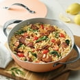 thumbnail image 3 of Tramontina Fiora 4.25-Quart Aluminum Ceramic Nonstick Multipurpose Pan with Lid, Induction-Ready, ILAG Swiss Coating, Oven & Dishwasher Safe - Spanish Villa, 3 of 14
