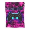 thumbnail image 1 of Flame Game Controller Throw Blanket, Fluffy Soft Cozy Blanket Flannel Plush Microfiber Couch Throw, 40"x30", 1 of 8