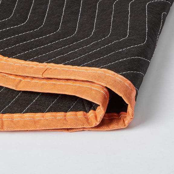 Moving Blankets, 72" x 80", Pack of 6, Black