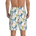 thumbnail image 2 of JUNZAN Poodle Dog Pattern Sleep Pajama Shorts for Men,Men's Pajama Bottoms,Sleepwear,Pj Shorts, 2 of 7