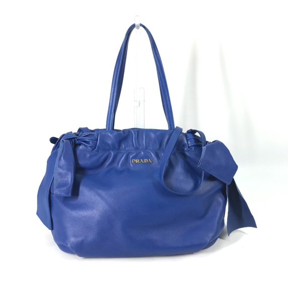 Pre-Owned PRADA Prada Logo Ribbon 2-Way Shoulder Bag, Tote Handbag, Leather, Women's,... (Good)