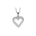 thumbnail image 3 of Natural Accent Blue Sapphire and Accent Diamond Heart Pendant Necklace in Sterling Silver with Chain, 3 of 6