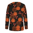 thumbnail image 4 of 2023 Chandail en Molleton de Mode pour Femmes 50 % de Rabais Liquidation Mode Imprimé T-shirt Ample Manches Longues Blouse Col Rond Hauts Décontractés Chandail en Molleton, 4 of 5