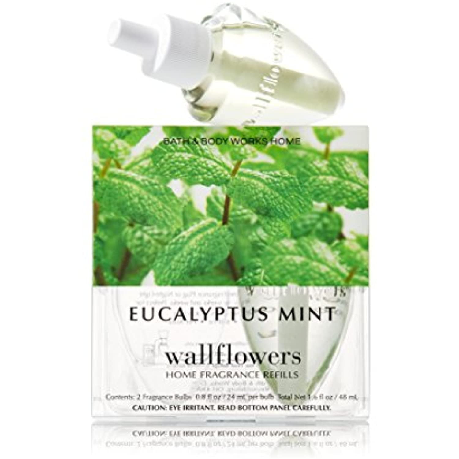 Bath & Body Works Eucalyptus Mint Wallflowers Home Fragrance Refills, 2