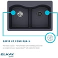 thumbnail image 6 of Elkay LKQD35MT Polymer 3-1/2" Disposer Flange with Removable Basket Strainer and Rubber Stopper Mint Creme, 6 of 7