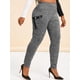 thumbnail image 1 of Pantalones Talla Extra Desteñido Bolsillos Laterales Rosegal Pantalones de talla grande, 1 of 5