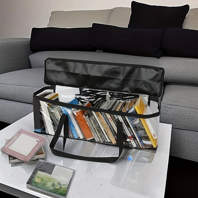 Raindrops CD Case Book and CD Storage Black PVC Organizing Belongings 1Pack