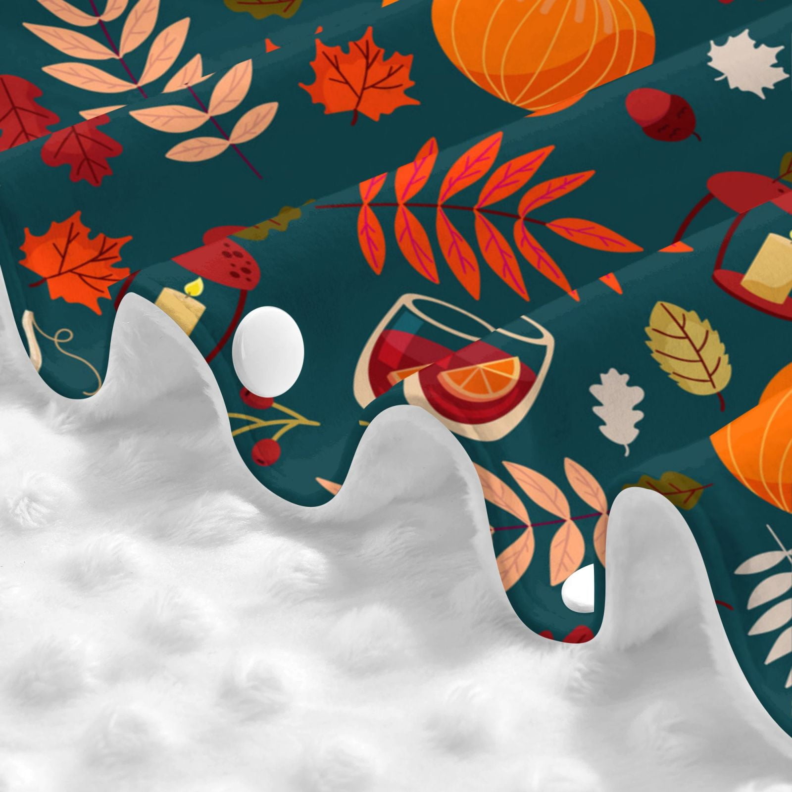 Naloa Autumn with Pumpkins Baby Car Seat Cover, Breathable Baby Carrier Cover, Multiuse Baby Carrier Cover & Nursing Breastfeeding Cover